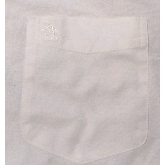 Men’s Original Penguin By Munsingwear Button Down Shirt Size XL White S/S EUC - Picture 4 of 8